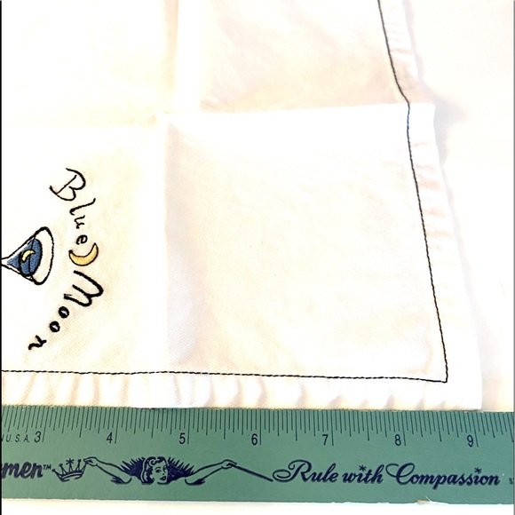 4 Fun Pottery Barn🍸🍹🥃 Cotton Cocktail Napkins - Picture 10 of 11